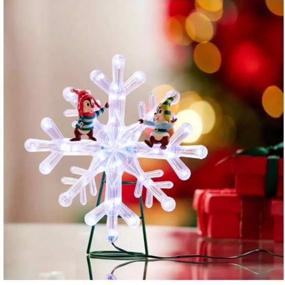 Disney Parks Chip 'n Dale Light-Up Christmas Tree Topper (NEW IN BOX) - Picture 3 of 5